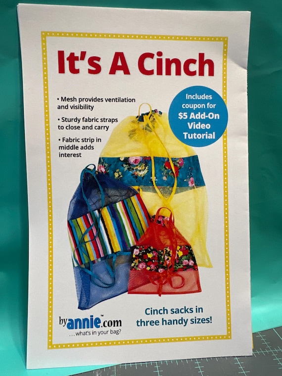 It's A Cinch - Sewing Pattern- By Annie - in three sizes