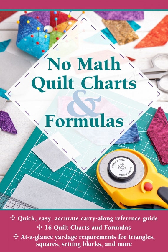 Updated No Math Quilt Charts & Formulas- Pocket Sized Book