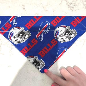 Buffalo Bills Pet Bandana – Dog Scarf for Game Day, NFL Dog Bandana, Football Fan Gear for Dogs, Puppy Bandana, Bills Dog Outfit