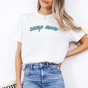 Camp Mom Graphic T-Shirt, Camp Shirt, Womens Outdoor Adventure Shirt, Gift for Outdoorsy Woman, Summer Tee, Summer Mom Shirt
