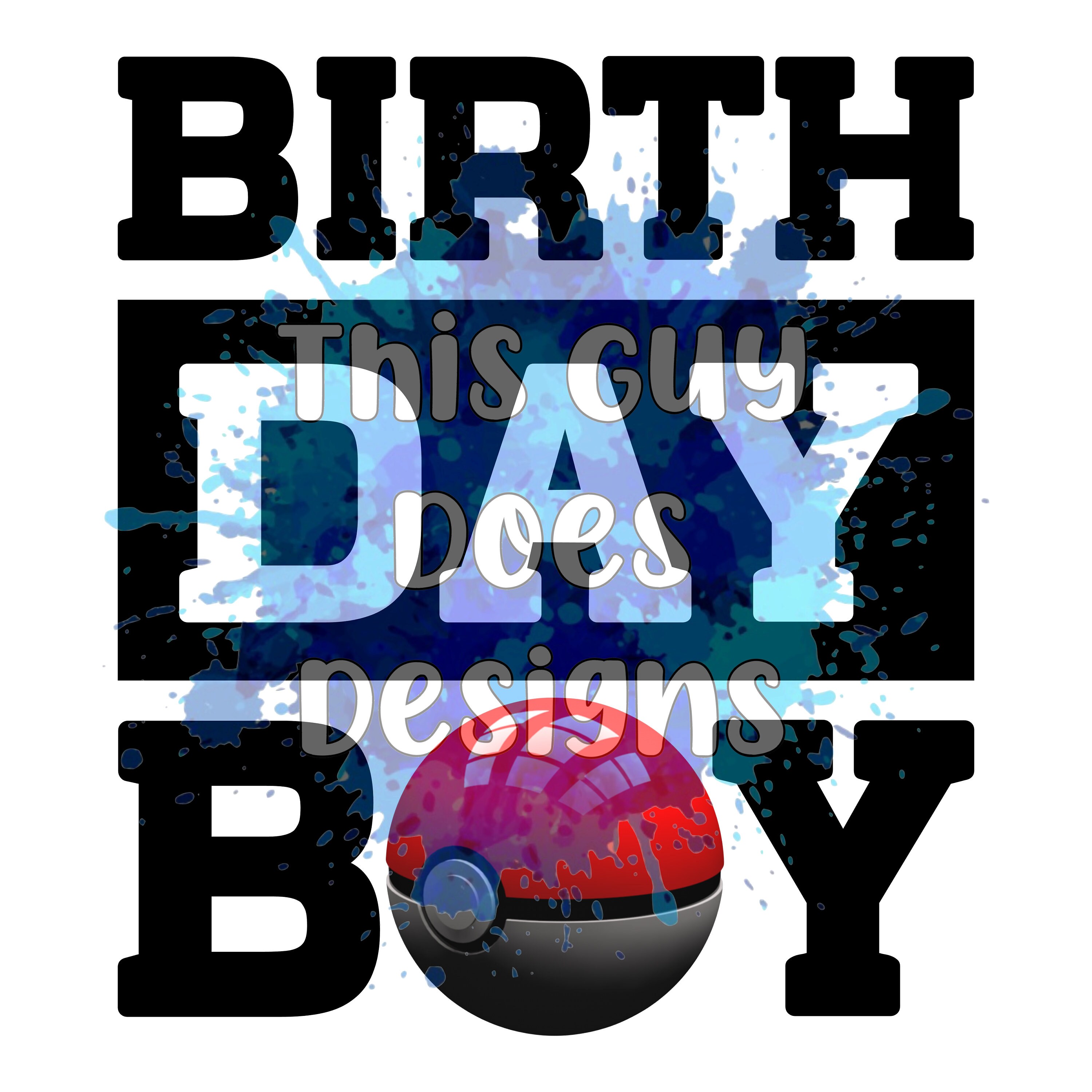 Birthday Boy Pokémon PNG Pokémon Birthday Design for | Etsy