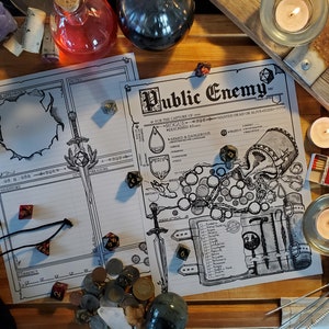 Inimigo Público - Ficha de Personagem Rogue - D&D 5e