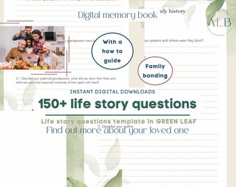 Life Story Questions: Green Leaf Legacy Workbook (Digital Download)