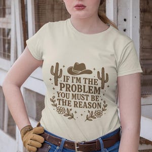 Morgan Wallen Inspired Western Shirt, If Im the Problem You Must Be the Reason, Country Concert Tee, Country Music Gift, Concert Gift