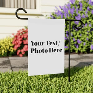 Personalized Garden Flag for Home Decor, Custom Garden Sign, Outdoor Custom Flag, Yard Decoration, Garden Party