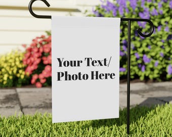 Personalized Garden Flag for Home Decor, Custom Garden Sign, Outdoor Custom Flag, Yard Decoration, Garden Party
