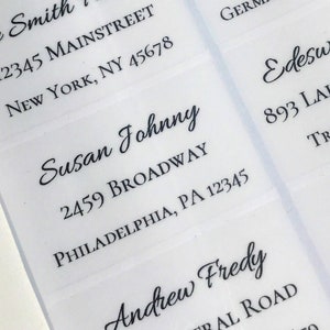 Autocollant d’adresse d’invité / Étiquette d’adresse d’invitation de mariage / Autocollant d’adresse individuelle / Étiquette d’adresse d’invité personnalisée / Autocollant d’adresse d’invitation