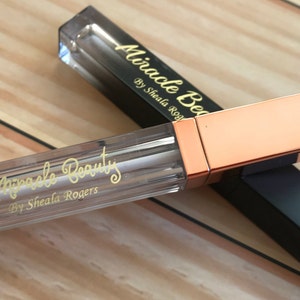 Étiquette transparente pour brillant à lèvres / Autocollant cosmétique / Autocollant personnalisé / Autocollant pour cils / Étiquette de baume à lèvres / Étiquette de brillant à lèvres / Étiquette de maquillage