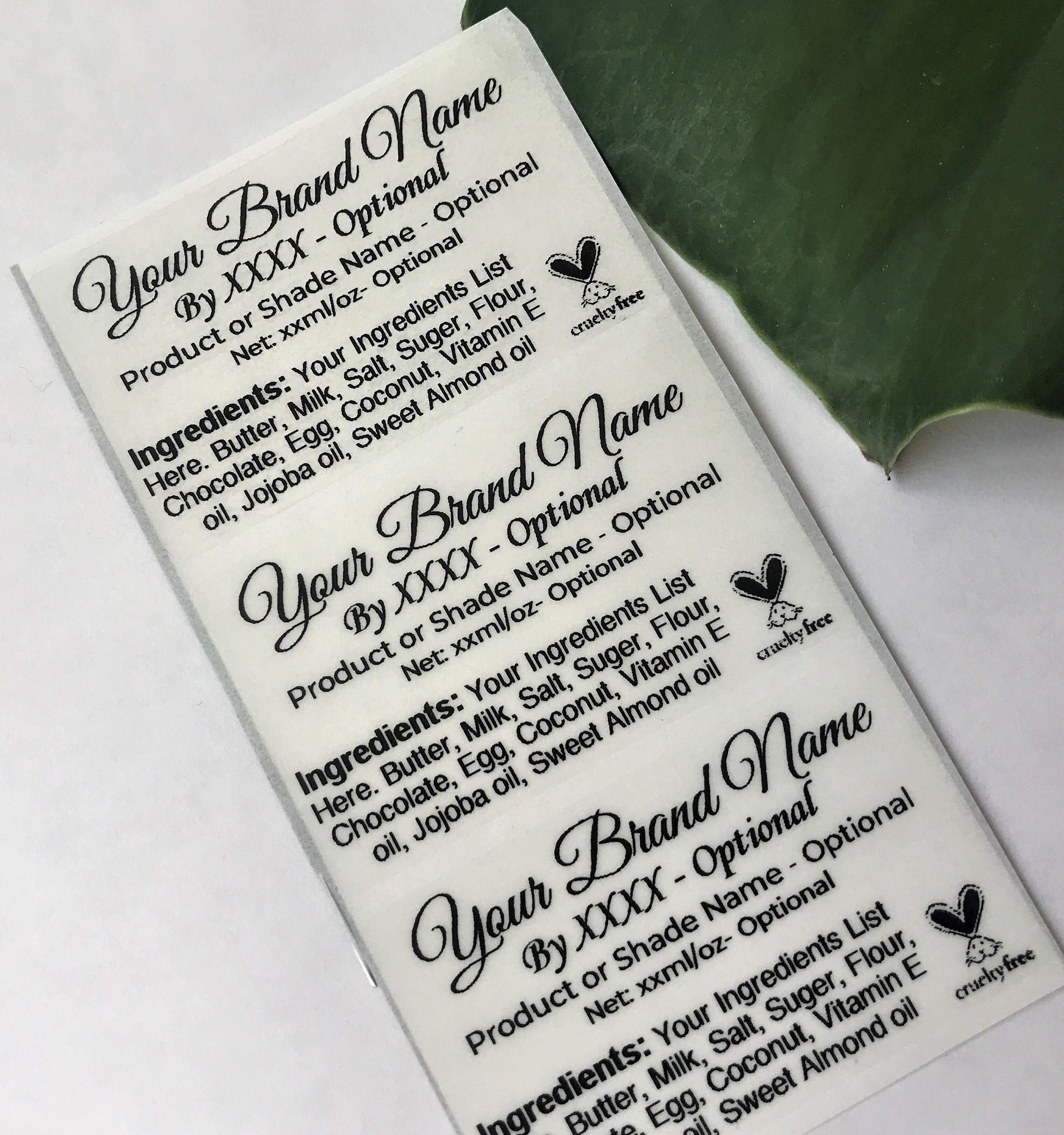 Custom Product Sticker / Business Packaging Sticker / Clear Product ...