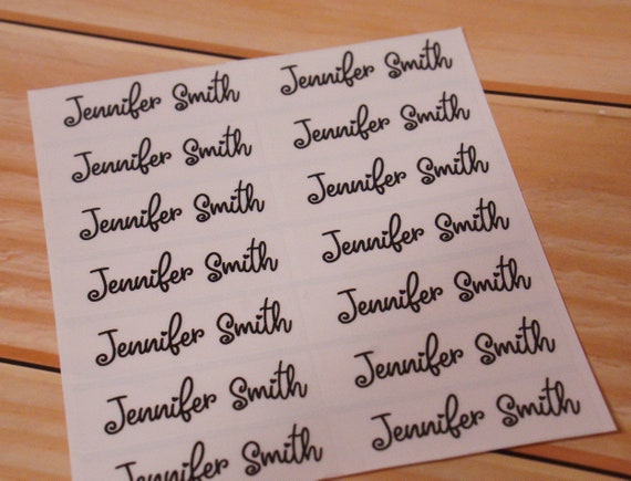 Name Label / Daycare Label / School Sticker / Clear Waterproof Sticker / Rectangle Sticker / Personalized Sticker / Gold Name Sticker