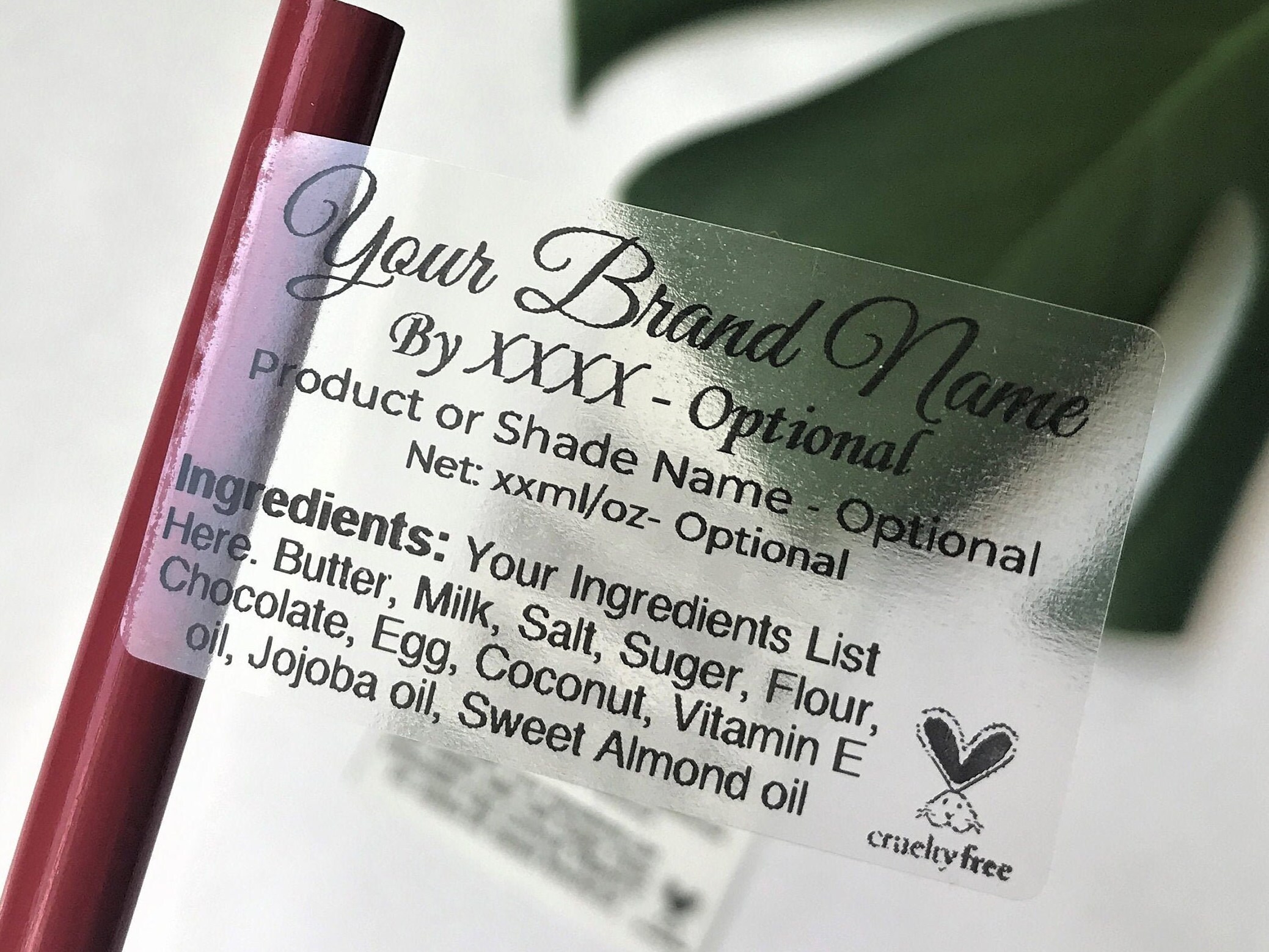 Custom Product Sticker / Business Packaging Sticker / Clear Product ...