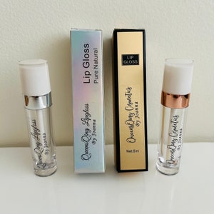 Whole Sale 5ml Empty Lipgloss Tube White Cap, Lipgloss Business Packaging, Silver Empty Lipgloss Wand Bottle,  Lipgloss Packaging