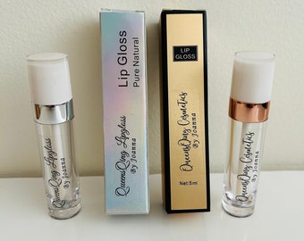 Venta completa, tapa blanca de tubo de brillo de labios vacío de 5 ml, embalaje comercial de brillo de labios, botella de varita de brillo de labios vacía plateada, embalaje de brillo de labios