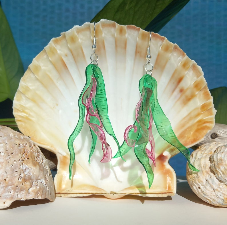 Hiding in the Kelp Earrings