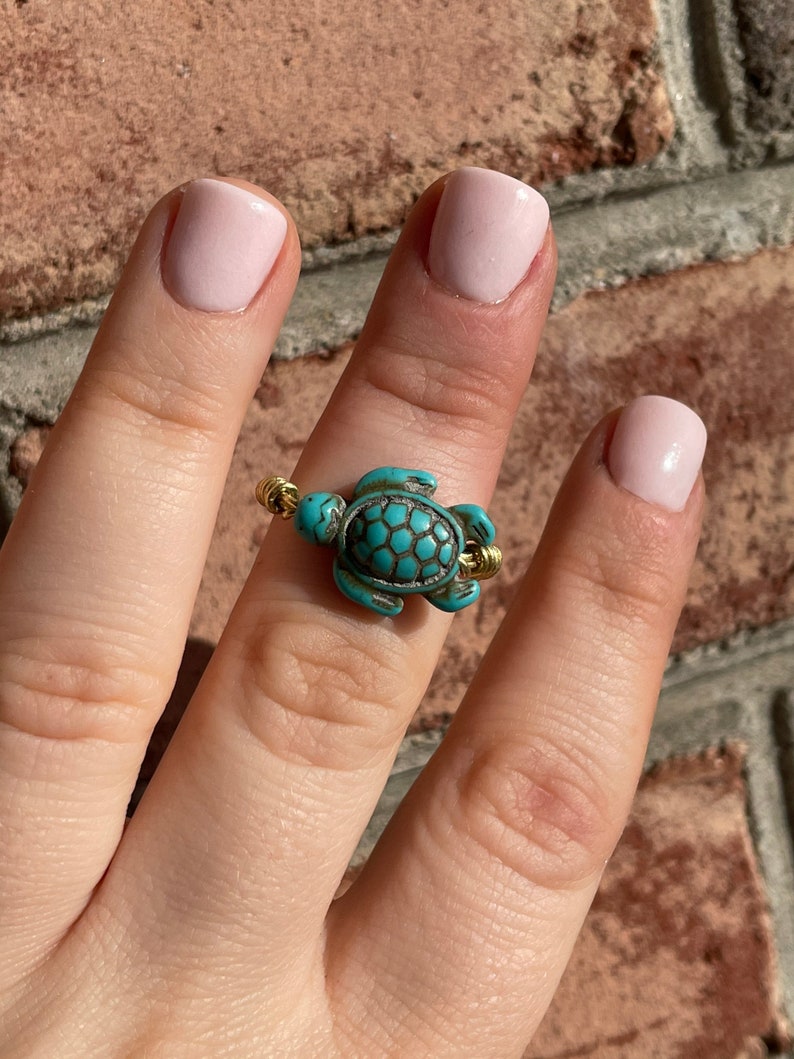 Personalized Ring Handmade wired Jewelry Custom Turtle Rings