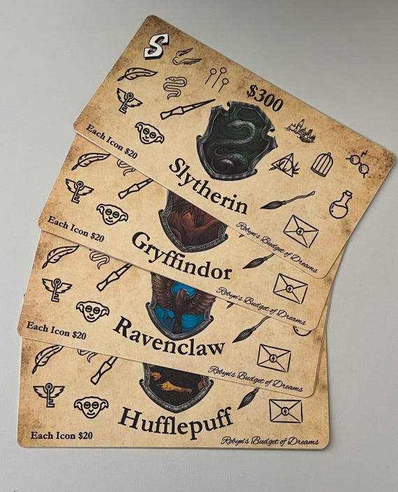Wizard Academy Savings Challenge: Laminated Trackers