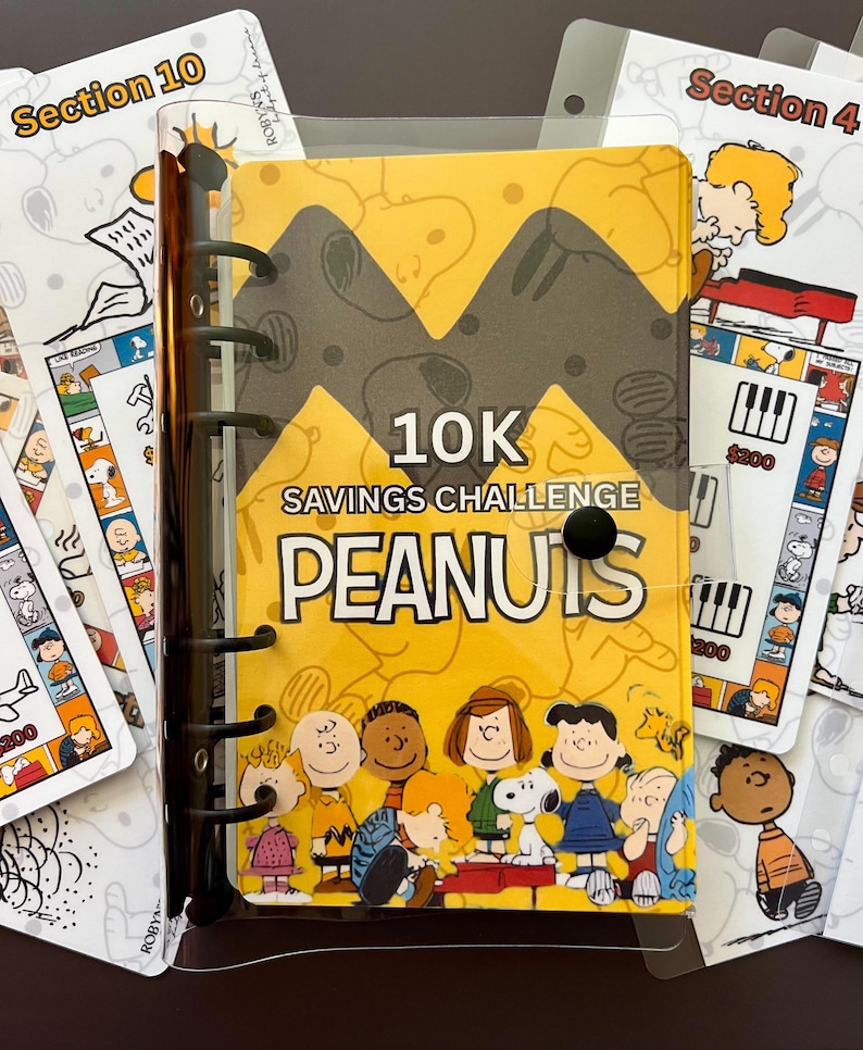 Peanuts Savings Challenge Binder | 10K 5K 3K bild 1