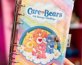 Retro Bear Friends Savings Challenge Binder | 3k 5k 10k