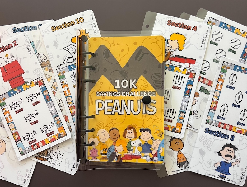 Peanuts Savings Challenge Binder | 10K 5K 3K bild 4