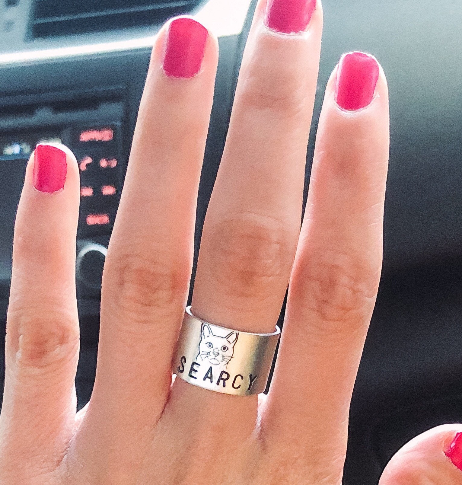 Custom Cat Ring Etsy