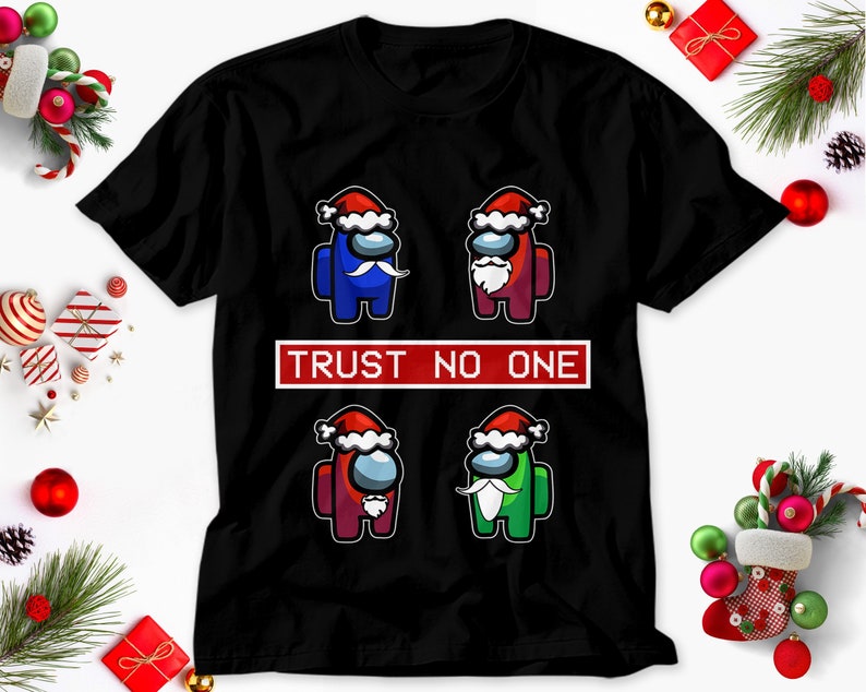 Download Trust No One Among Us Santa Claus Costume Funny Crewmate ...