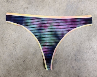 Ice Dyed | Mermaid Women's Modal Low Rise Thong - LARGE