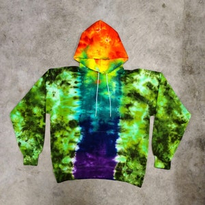 Tie Dyed Let's Get Lucked Up Men's Pullover Hoodie MEDIUM image 1