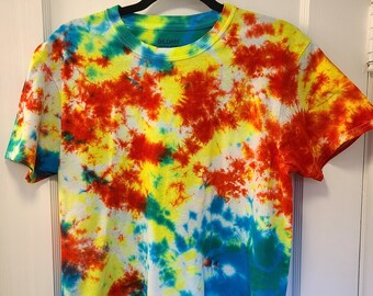 SALE - Gefärbt Batik | Neon T-Shirt - MEDIUM