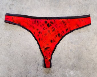 Ice Dyed | Fire Women's Modal Low Rise Thong - LARGE