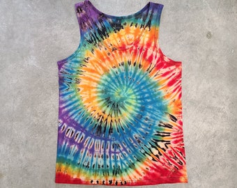 Reverse + Spiral Tie Dyed | Swirled Pride Tank