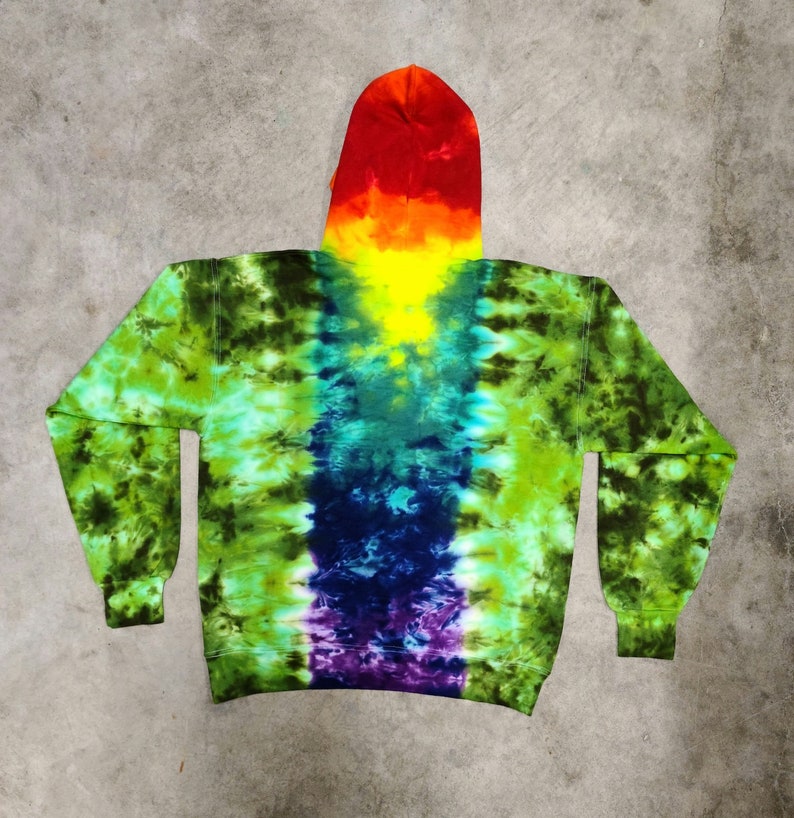 Tie Dyed Let's Get Lucked Up Men's Pullover Hoodie MEDIUM image 2