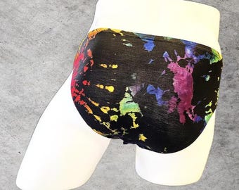 Reverse Dyed | Dark Rainbow Pride Men's Modal Low Rise Briefs