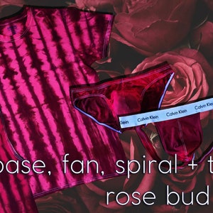 SALE Base Tie Dyed Rose Bud Jockstrap image 3