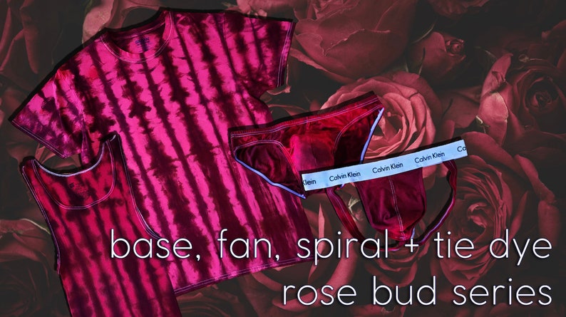 SALE Base Tie Dyed Rose Bud Jockstrap image 3