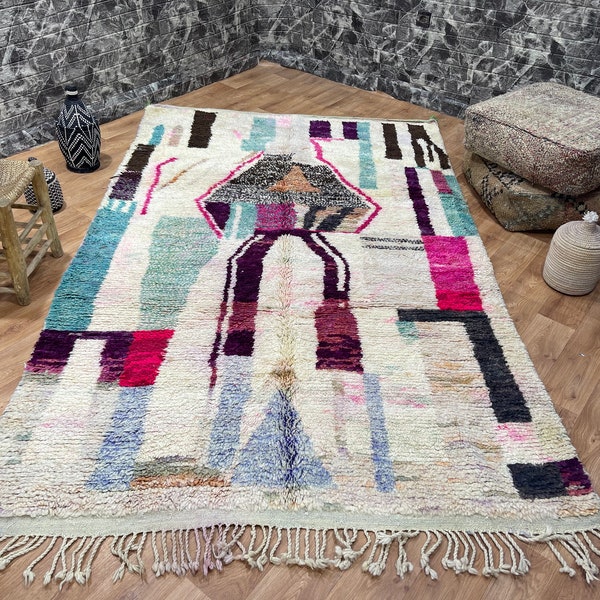 Moroccan boujaad rug , moroccan carpet , Boujaad rug , Berber teppich , alfombras maroques , Handmade kraft , Moroccan carpet