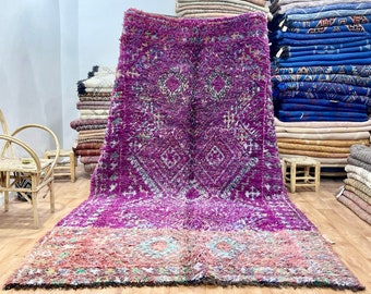 Fantastisch tapijt van Boujaad - handgemaakt tapijt - Boujaad tapijt - wollen tapijt - Berber tapijt - vintage tapijt - huisdecoratie, Berber tapijt