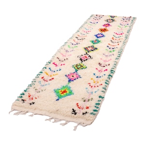Moroccan runner , runner rug , Handmade rug , Custom moroccan rug , wool rug , Area rug , Azilal rug , Berber teppich