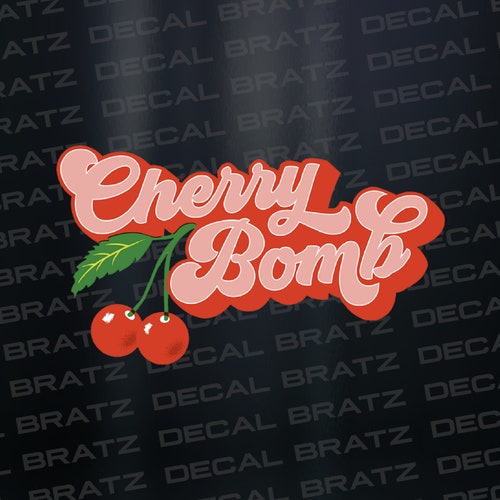 Cherry Bomb Tattoo Art Design Full Color Vinyl Decal for - Etsy