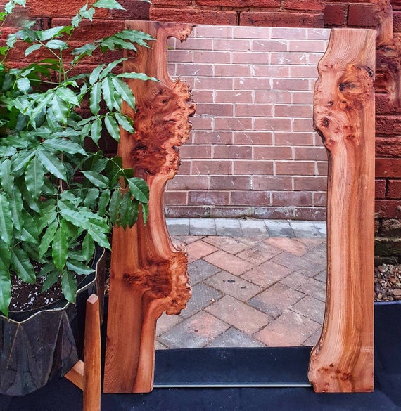 Live Edge Burr Elm Mirror Etsy
