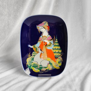 Rosenthal Studio-Linie &quot;1001 Nights&quot; Wall Plate – Bjørn Wiinblad Design – Vintage Germany – 22.2 x 16.5 cm