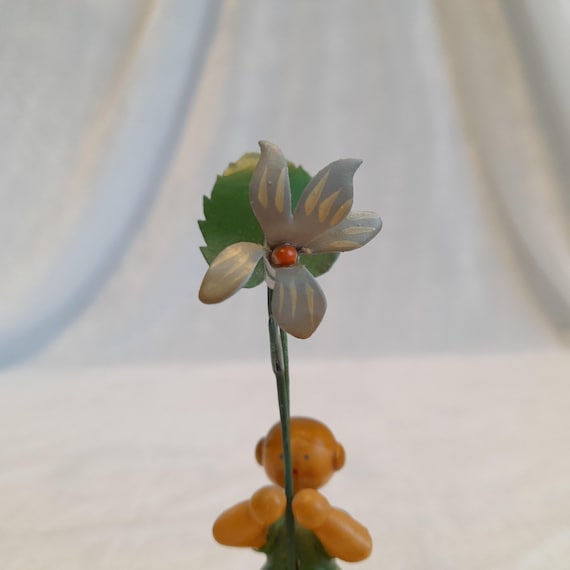 Erzgebirge Flower Girl Figurines Wood Multicolor Folk Art Style - Etsy