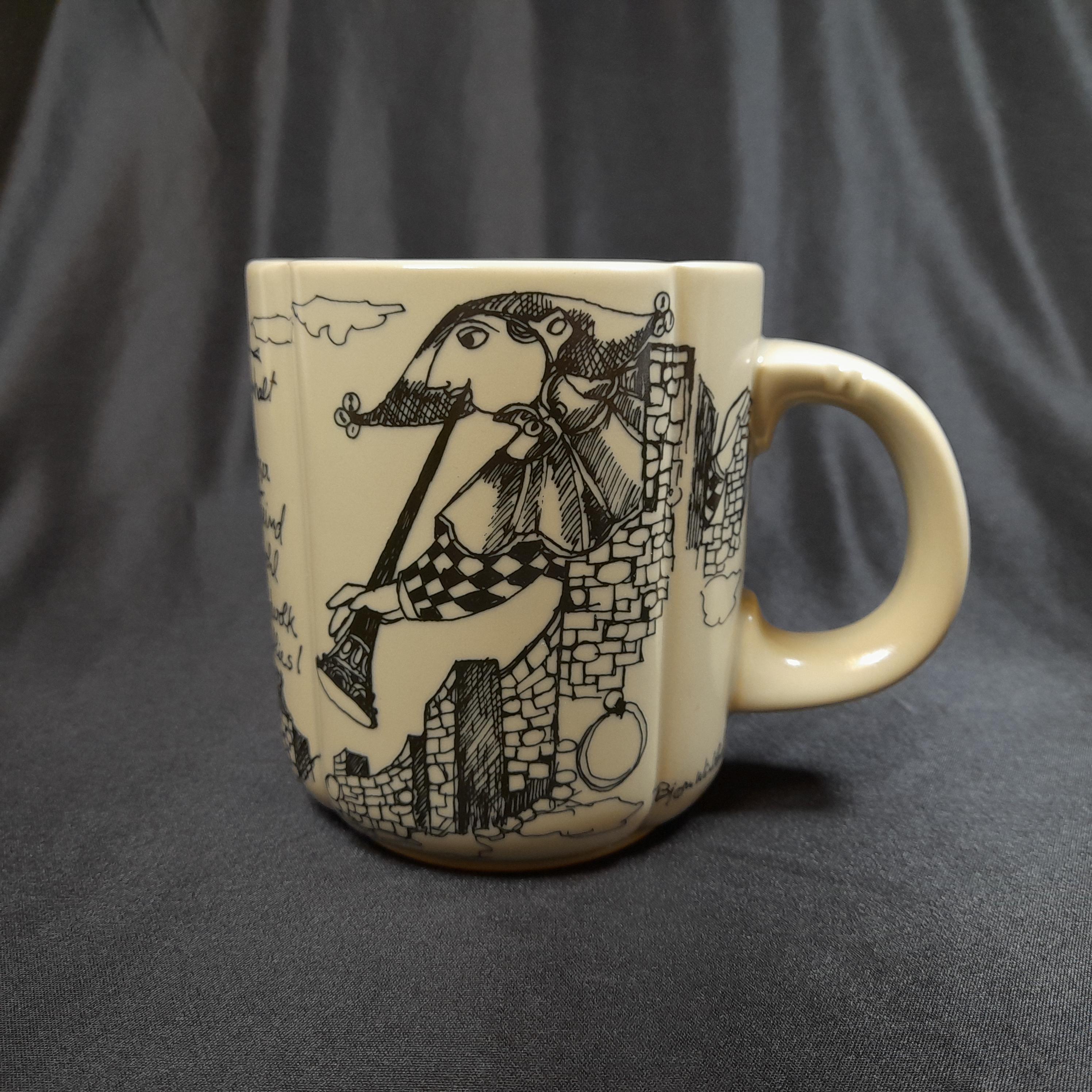 希少 Rosenthal studio-linie Bjorn Wiinblad Rosenthal Studio Line Mug Porcelain Bjorn Wiinblad Till