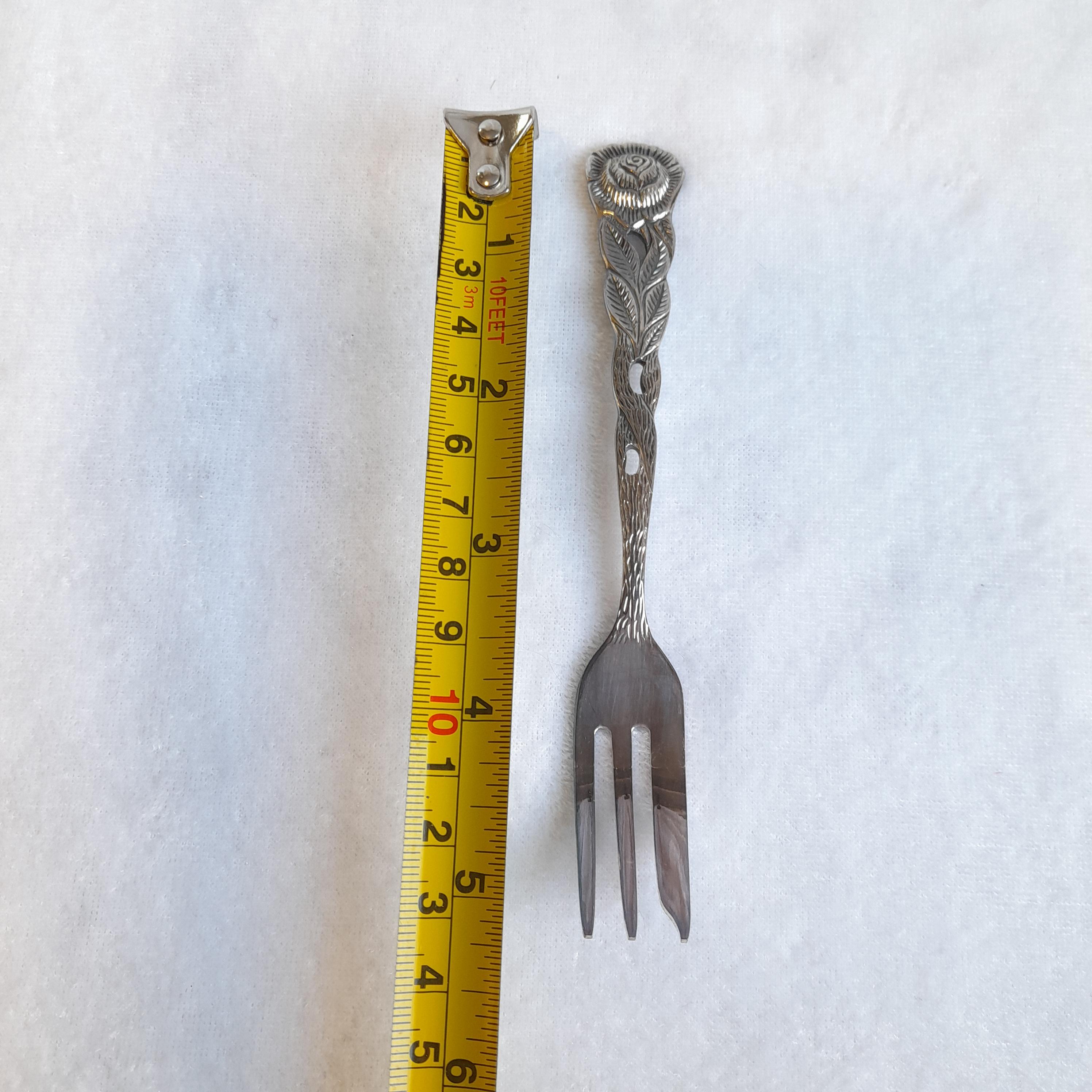 ヴィンテージ ヒルデスハイマー ローズ シルバーメッキ ケーキフォーク