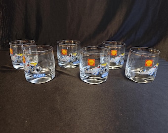 Bohemia Crystal Formula 1 Whiskey Glasses Set of 6 Motorsport