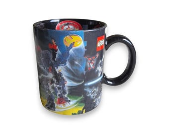ミニラィススクッカー LEGO Slizer Mug Porcelain Black Retro Collectible 1998 Space Age