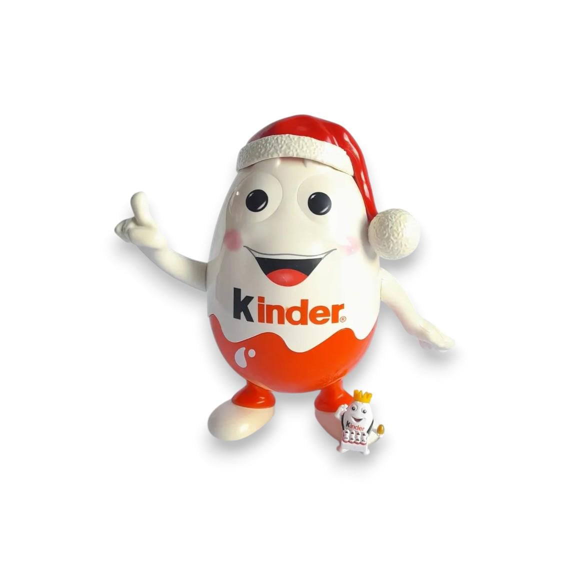 Kinder Santa Piggy Bank Plastic Christmas Retro Vintage