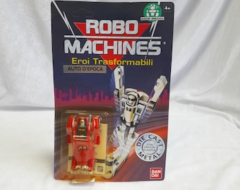 Bandai Robo Machines Mighty Heroes Eroi Trasformabili Auto d'Epoca | Serie 3 | Nieuwe blisterverpakking