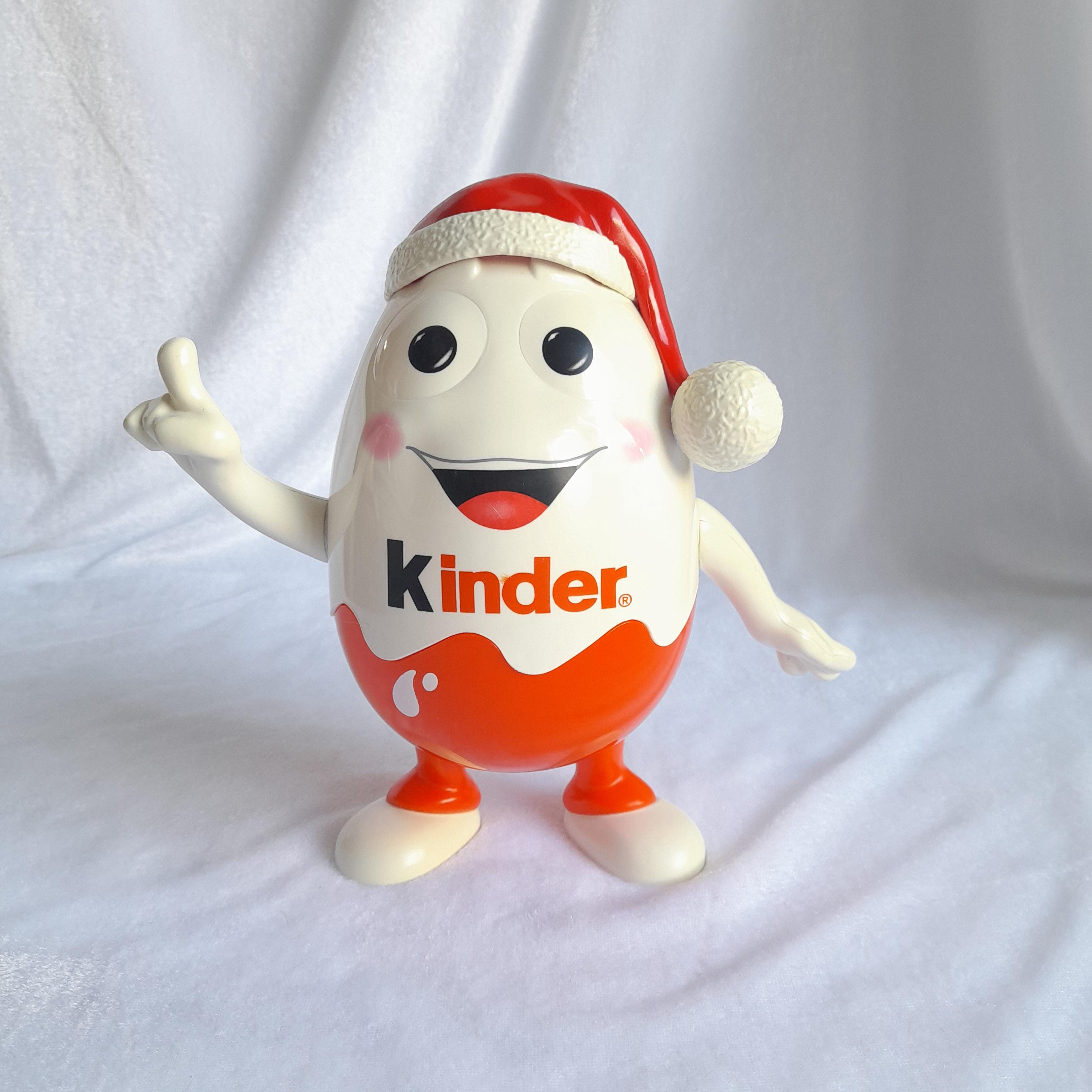 Kinder Santa Piggy Bank Plastic Christmas Retro Vintage