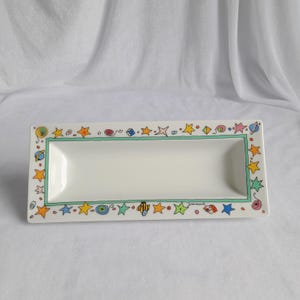 Vintage Serving plate Thomas Janosch Bavaria Sonor, children&#39;s motive design, Rosenthal Group, Germany