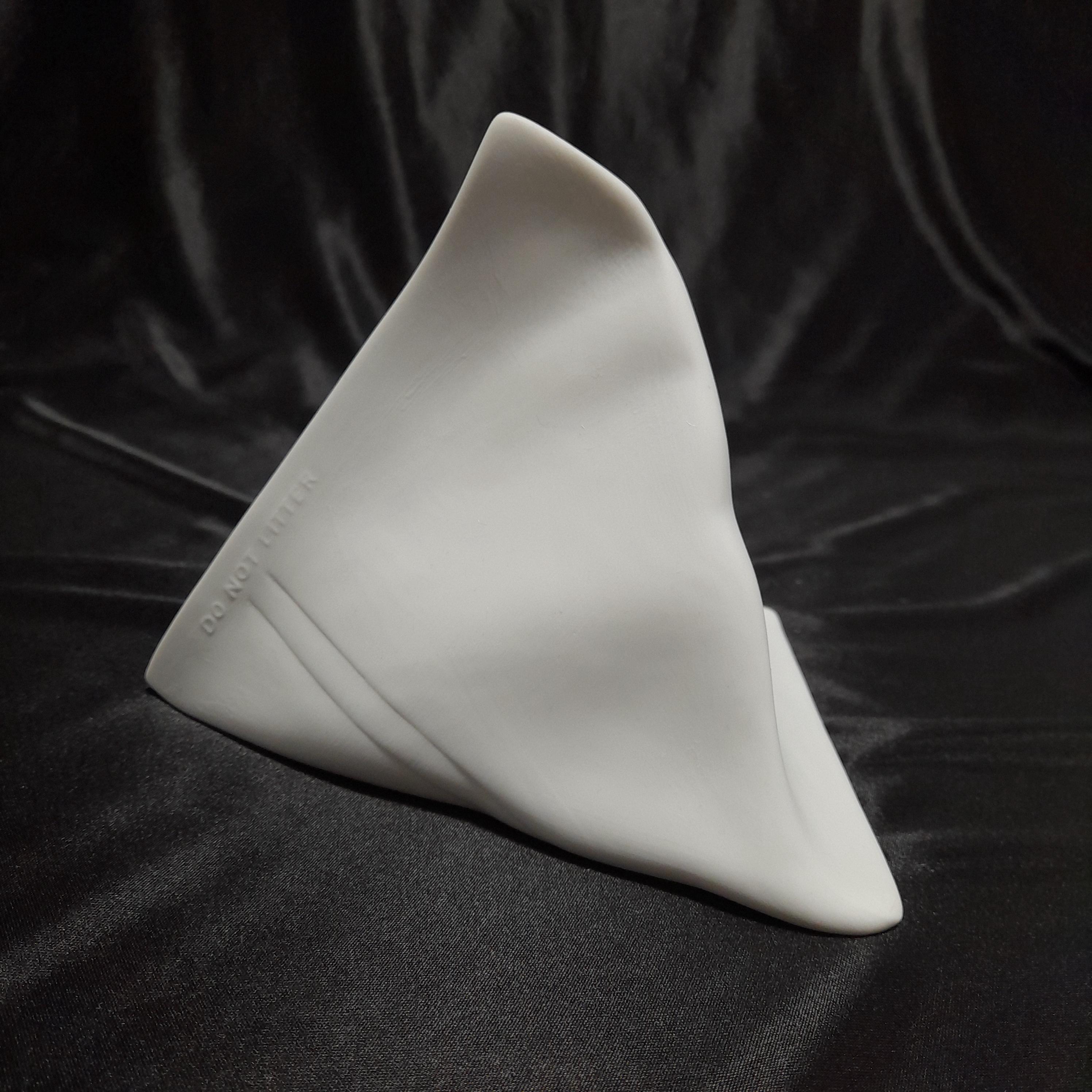Rosenthal Bisque Porcelain Milk Carton Vase | Do Not Litter